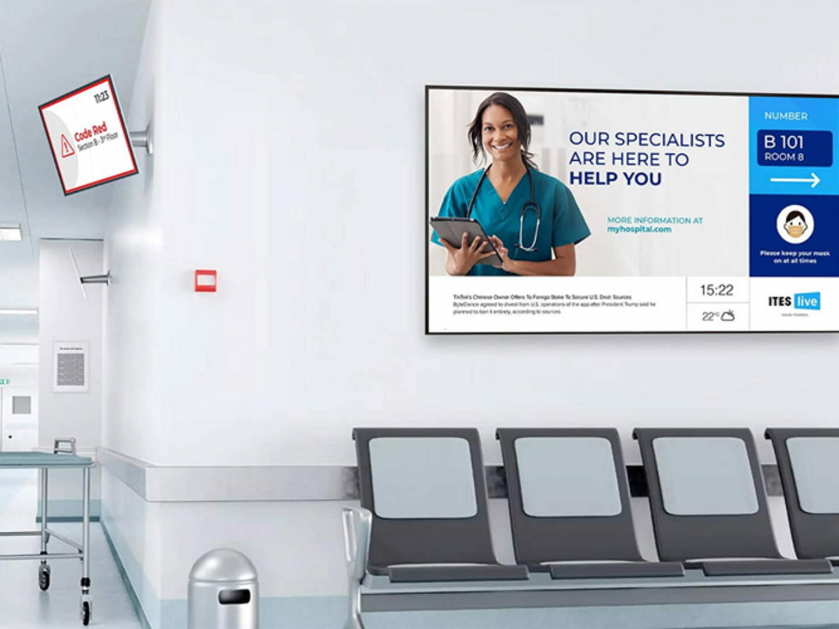 Healthcare information screen